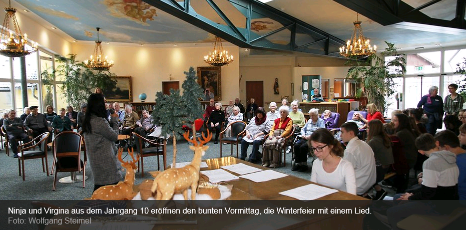 Gesamtschule besucht Wohnresidenz Tusculum