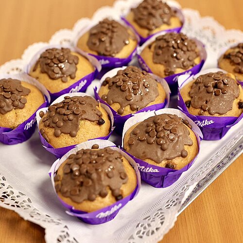 In unserer Monatsaktion dürfen sich unsere Mitarbeiter im September auf Milka-Muffins freuen 🤤.
...